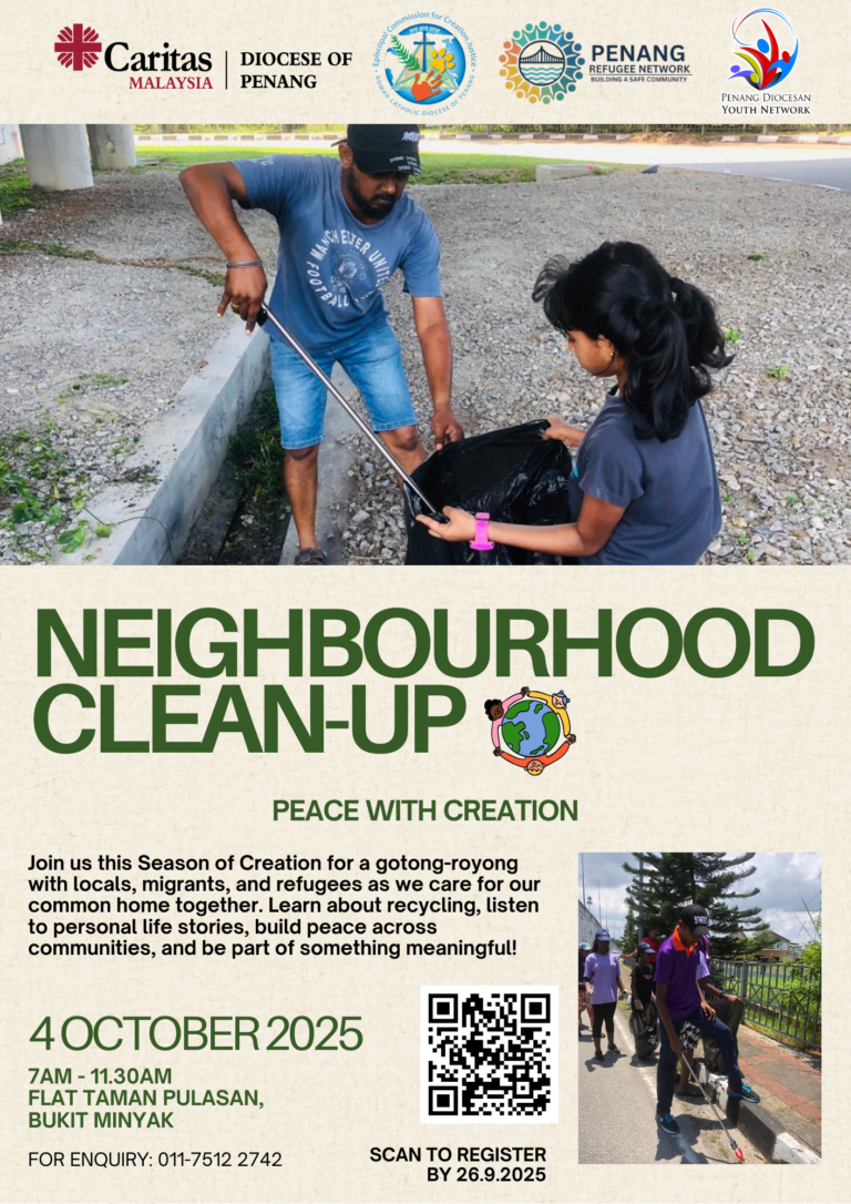 gotong royong poster for the church
